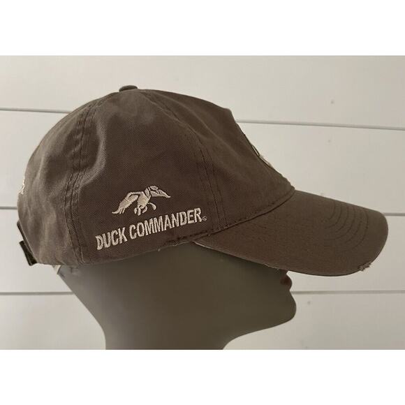 Authentic Duck Commander Dynasty Dark Olive Circle Logo Hat Cap Adjustable - Picture 2 of 6
